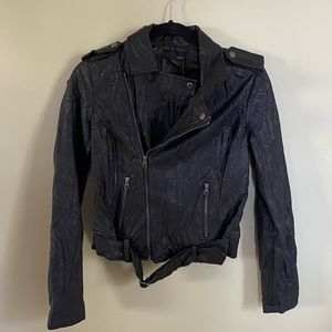 Black leather jacket, forever 21, small